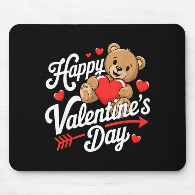Happy Valentines Day Shirts Women Cute Valentine  Mouse Pad (Front)