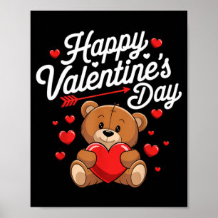 Happy Valentines Day Shirts Women Cute Valentine  Poster
