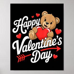 Happy Valentines Day Shirts Women Cute Valentine  Poster