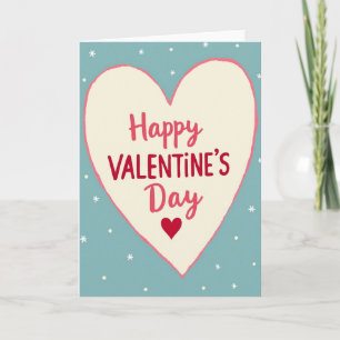 Happy Valentines Day Snowflake Card