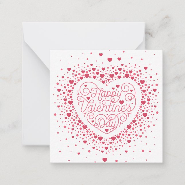 HAPPY VALENTINE'S DAY / Stationery Note Card (Front)