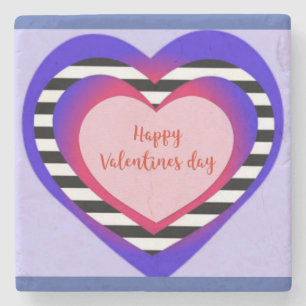 Happy Valentine's Day  Stone Coaster