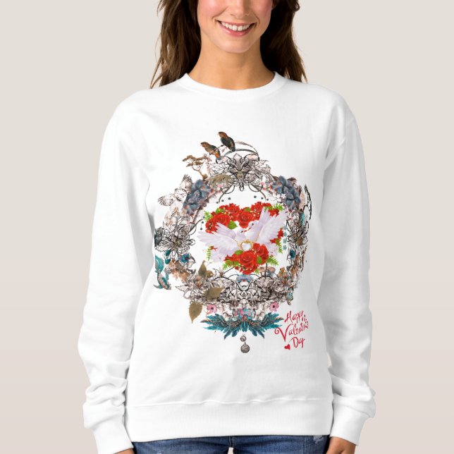 Happy valentine's day  sweatshirt (Front)