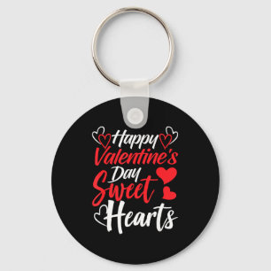 Happy Valentine's Day Sweet Hearts Couples Valenti Key Ring