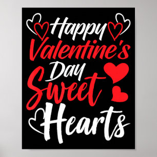 Happy Valentine's Day Sweet Hearts Couples Valenti Poster