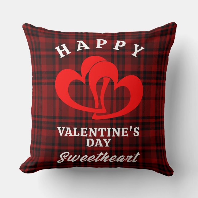 HAPPY VALENTINE'S DAY SWEETHEART  CUSHION (Front)
