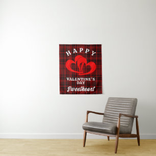 HAPPY VALENTINE'S DAY SWEETHEART TAPESTRY