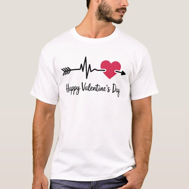 Happy Valentine's Day T-shirt Design (Front)