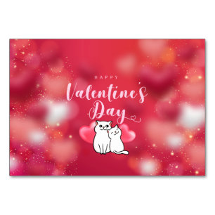 Happy Valentine's Day Table Number