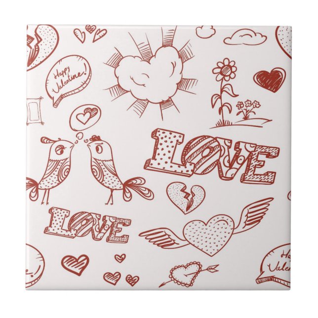 Happy Valentine's Day Tile (Front)