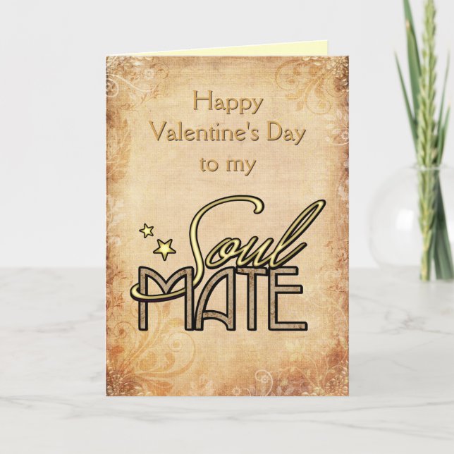 Happy Valentine's Day to my Soulmate Holiday Card (Front)