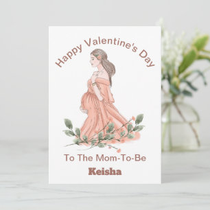 Happy Valentine's Day To The Mum-To-Be Card
