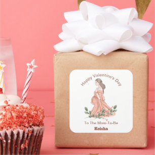 Happy Valentine's Day To The Mum-To-Be Sticker