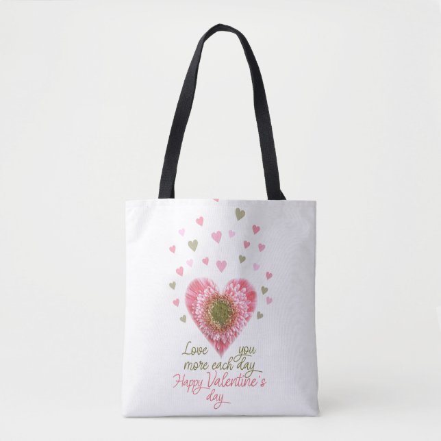 Happy valentine's day tote bag (Front)