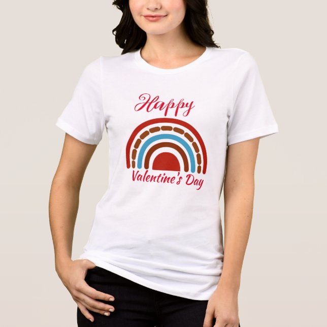  Happy Valentine's Day   Tri-Blend Shirt (Front)