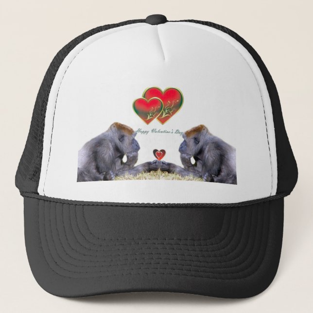 Happy Valentine's Day_ Trucker Hat (Front)