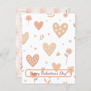 Happy Valentine's Day! Valentine's card.  Holiday Postcard