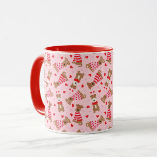 Happy Valentines Day Welsh Wire Fox Terrier Dogs Mug