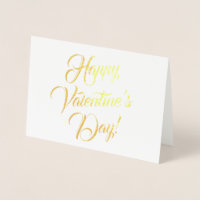 Happy Valentine's Day white black elegant script