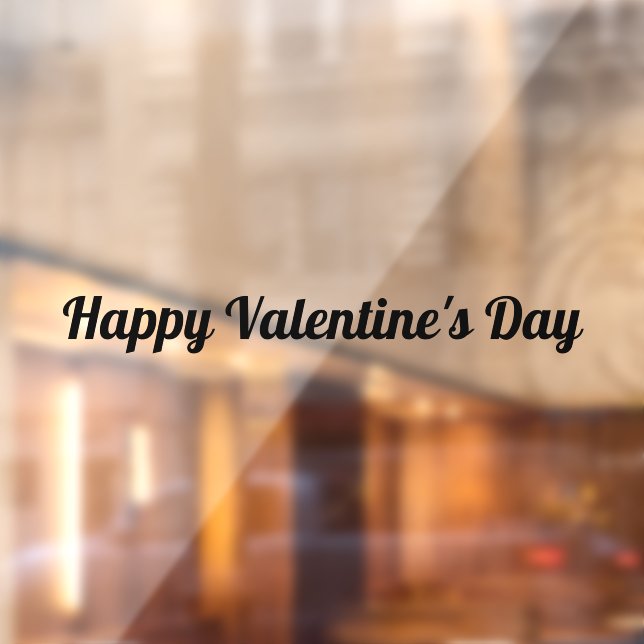 Happy Valentine's Day Window Cling (Sheet 2)