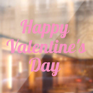 Happy Valentine's Day Window Cling