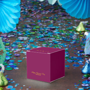 Happy Valentine's Day Wine Colour Favour Box