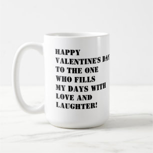 Happy Valentine's Day Wishes Couple Coffee Mug
