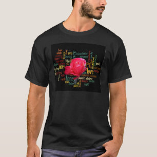 Happy Valentine's Day With Elegant Red Roses T-Shirt