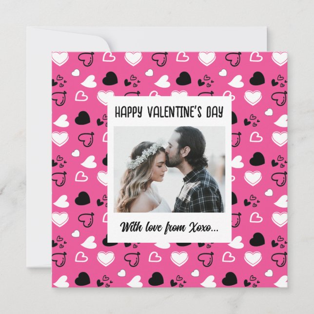 Happy Valentine's Day With Love Card (Front)