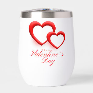 Happy Valentine's Day with Two Hearts-23540