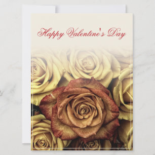 Happy Valentine's day with yellow Rosenbouquet
