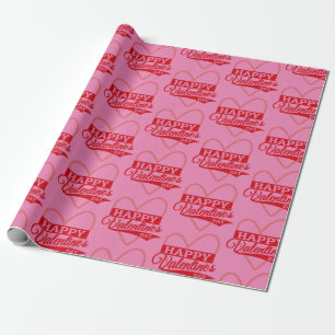 Happy Valentine's Day Wrapping Paper