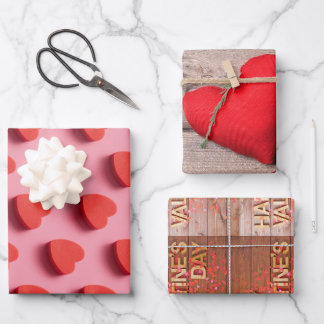 Happy Valentine's Day Wrapping Paper Sheet