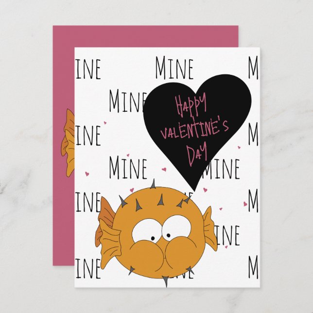 Happy Valentine's Day | Your Swell! | Puffer Pun  Card (Front/Back)