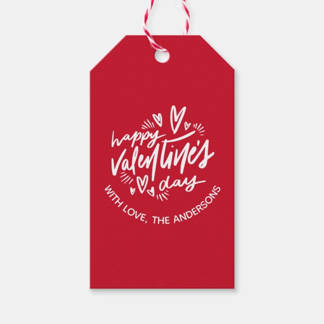 Happy Valentines Gift Tags (Front)