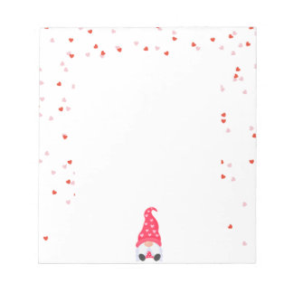 Happy Valentine's Gnome Notepad