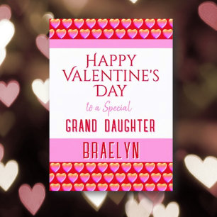 Happy Valentine's Grand Daughter card