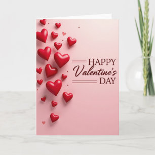 Happy Valentines Hearts Card