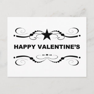happy valentines holiday postcard