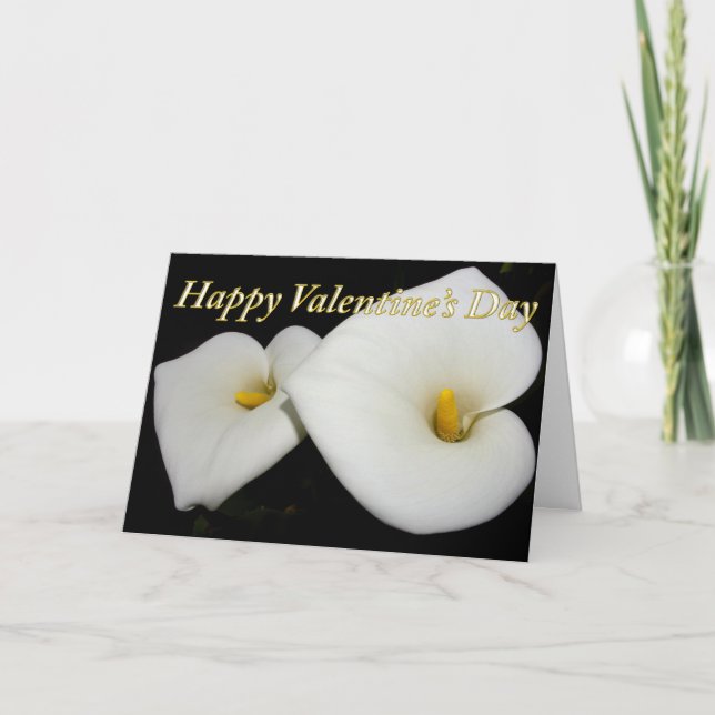 happy valentine's lilies card (Front)