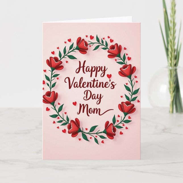 Happy Valentines Mom Card (Front)