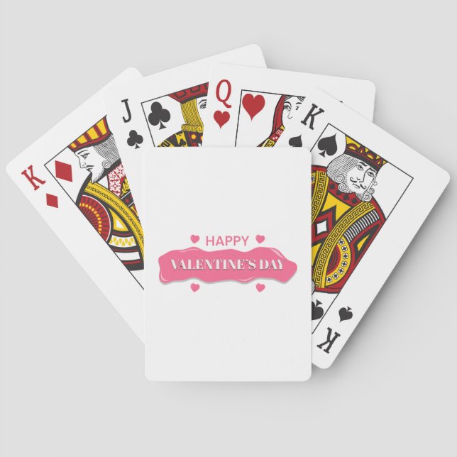HAPPY VALENTINE'S PLAYING CARDS (Back)