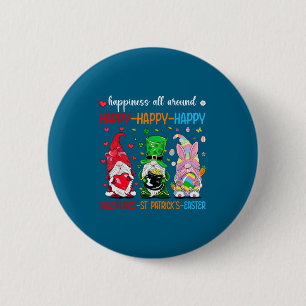 Happy Valentines St Patrick Day Easter Day Holiday 6 Cm Round Badge