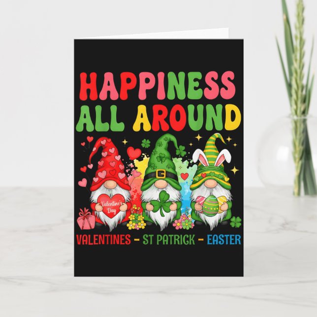Happy Valentines St Patrick Easter Happy Holiday G Card (Front)