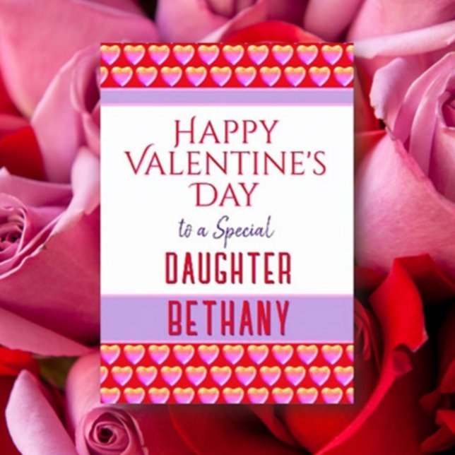 Happy Valentine's to Daughter card (Creator Uploaded)