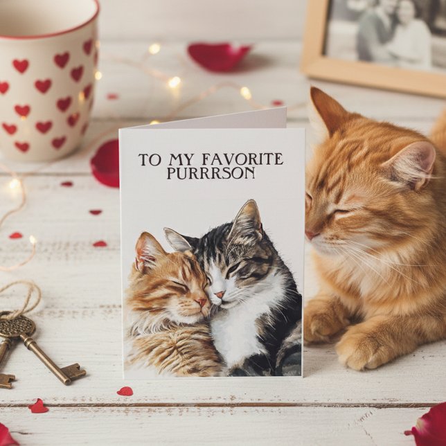 Happy Valentine's To My Favourite Purrrson Card (Creator Uploaded)