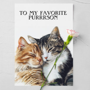 Happy Valentine's To My Favourite Purrrson Card