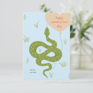 Happy Valentine'ssss Day Card Blue