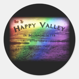 Happy Valley Massachusetts Classic Round Sticker