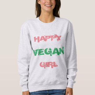HAPPY VEGAN GIRL Ash Women's Sweatshirt